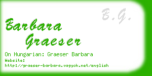 barbara graeser business card